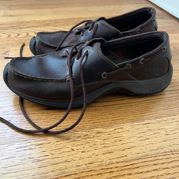 Timberland Men’s Brown Leather Lace-Up Dress Shoes Loafers Size 10.5 main image 4